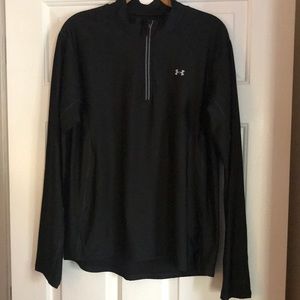 Under Armour black zip neck pullover - size XL